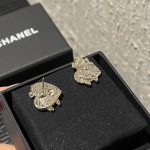 Chanel Cc Crystal Heart Earrings Gold Abg358 B21895 U3549 - Image 7