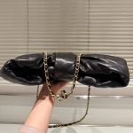 Chanel Maxi Bow Bag Shiny And Gold Tone Metal Black 51Cm - Image 6