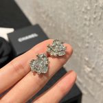 Chanel Cc Crystal Heart Earrings Gold Abg358 B21895 U3549 - Image 6