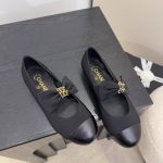 Chanel Mary Janes Grosgrain Black G46811 B22270 94305 - Image 5