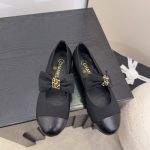 Chanel Mary Janes Grosgrain Black G46811 B22270 94305 - Image 4