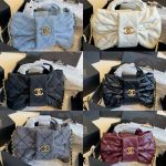 Chanel Mini Bow Bag Washed Denim And Gold Tone Metal Blue 21Cm - Image 10