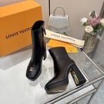 Louis Vuitton Swing Platform Ankle Black 1AICZX - Image 7