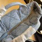 Chanel Mini Bow Bag Washed Denim And Gold Tone Metal Blue 21Cm - Image 4