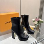 Louis Vuitton Swing Platform Ankle Black 1AICZX - Image 3