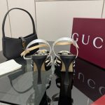 Gucci Women Pump With Crystal Interlocking G Black 852355 Aafsh 8142 - Image 4