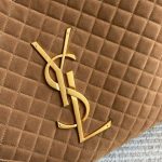 Saint Laurent Large Tote Bag In Suede Brown 36cm - Image 6
