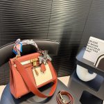 Hermes Colormatic Kelly 25 Retourne Orange 28cm - Image 4