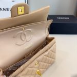 Chanel Medium Classic Double Flap Beige Gold Hardware 25Cm - Image 8