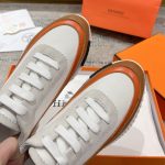 Hermes Bouncing Sneaker White And Brown H242796Zh90400 - Image 4