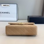 Chanel Medium Classic Double Flap Beige Gold Hardware 25Cm - Image 7