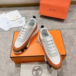 Hermes Bouncing Sneaker White And Brown H242796Zh90400 - Image 10