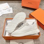 Hermes Bouncing Sneaker Light Gray White - Image 5