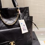 Chanel 25C Shopping Bag Black 33Cm As5315 B19030 10601 - Image 6