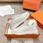 Hermes Bouncing Sneaker Light Gray White - Image 6