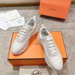Hermes Bouncing Sneaker Light Gray White - Image 9
