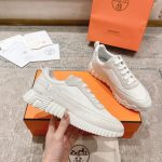 Hermes Bouncing Sneaker Light Gray White - Image 11