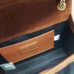 Saint Laurent Envelope Medium Matelassé Suede Shoulder Bag Brown 24Cm - Image 8