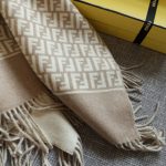 Fendi Poncho Beige Wool And Cashmere Poncho Fxx723aqcwf0qb9 - Image 9