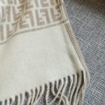 Fendi Poncho Beige Wool And Cashmere Poncho Fxx723aqcwf0qb9 - Image 8