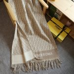 Fendi Poncho Beige Wool And Cashmere Poncho Fxx723aqcwf0qb9 - Image 7