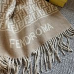 Fendi Poncho Beige Wool And Cashmere Poncho Fxx723aqcwf0qb9 - Image 6