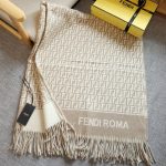 Fendi Poncho Beige Wool And Cashmere Poncho Fxx723aqcwf0qb9 - Image 3