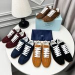 Prada Suede Sneakers Dark Brown 1e152o 054 F0392 F 020 - Image 7