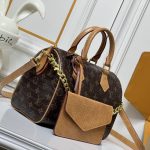 Louis Vuitton Speedy Satchel Bag Monogram Brown 25Cm - Image 5