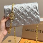 Louis Vuitton Pochette Coussin Bag Silver 20Cm M82017 - Image 3