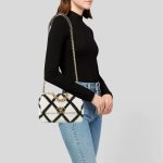 Chanel 19 Flap Bag Crochet Gold And Silver Tone White Black 24Cm AS1160 B04824 C0200 - Image 9
