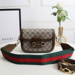 Gucci Horsebit 1955 Small GG Supreme Shoulder Bag Brown 20cm 658574 HUHHG 8565 - Image 3