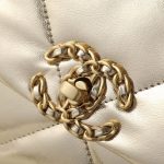 Chanel 19 Handbag Metallic Gold And Silver Tone 26Cm As1160 B05457 Nc293 - Image 7
