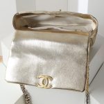 Chanel 19 Handbag Metallic Gold And Silver Tone 26Cm As1160 B05457 Nc293 - Image 8