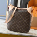 Louis Vuitton Odéon PM Monogram Canvas Shoulder Bag Brown 29cm - Image 3