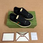 Gucci Women Screener Sneaker Black Leather 840385 FAES7 1059 - Image 5