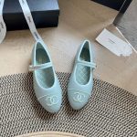 Chanel Mary Jane Ballet Flat Light Blue - Image 7