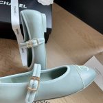 Chanel Mary Jane Ballet Flat Light Blue - Image 4