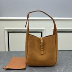 Saint Laurent Le 5 À 7 Supple Small In Suede Caramel Cognac 24Cm 8505331U80W2916 - Image 3