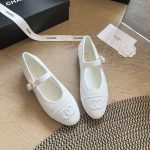 Chanel Mary Jane Ballet Flat White G45503 B16406 NX269 - Image 8
