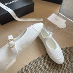 Chanel Mary Jane Ballet Flat White G45503 B16406 NX269 - Image 6
