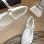 Chanel Mary Jane Ballet Flat White G45503 B16406 NX269 - Image 5