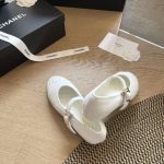 Chanel Mary Jane Ballet Flat White G45503 B16406 NX269 - Image 4