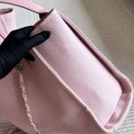 Chanel Small Deauville Shopping Tote Bag Mixed Fibers Pink 33Cm AS3257 B07300 NH622 - Image 4