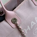 Chanel Small Deauville Shopping Tote Bag Mixed Fibers Pink 33Cm AS3257 B07300 NH622 - Image 5