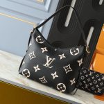 Louis Vuitton Carryall PM Bicolor Monogram Empreinte Black Beige 29Cm - Image 5