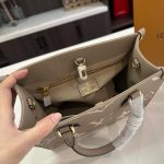Louis Vuitton Onthego PM Bicolor Monogram Empreinte Leather Tote Bag Beige 25cm M45779 - Image 7