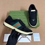 Gucci Women Screener Sneaker Black Leather 840385 FAES7 1059 - Image 3