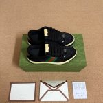 Gucci Women Screener Sneaker Black Leather 840385 FAES7 1059 - Image 4