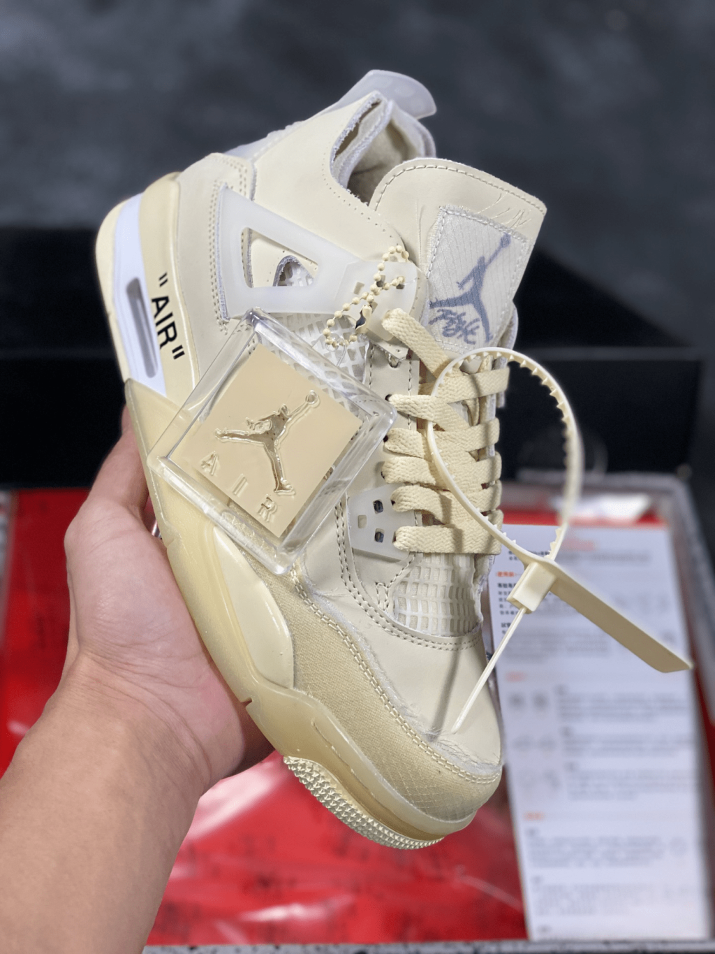 Off-White x Air Jordan AJ4 Retro Cream - Image 2